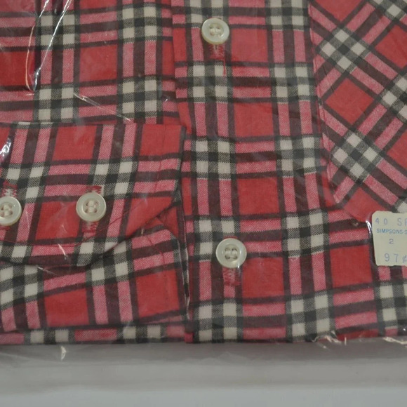 Sears  Boys Size 8 Plain Button Up Shirt Vintage - Picture 2 of 7